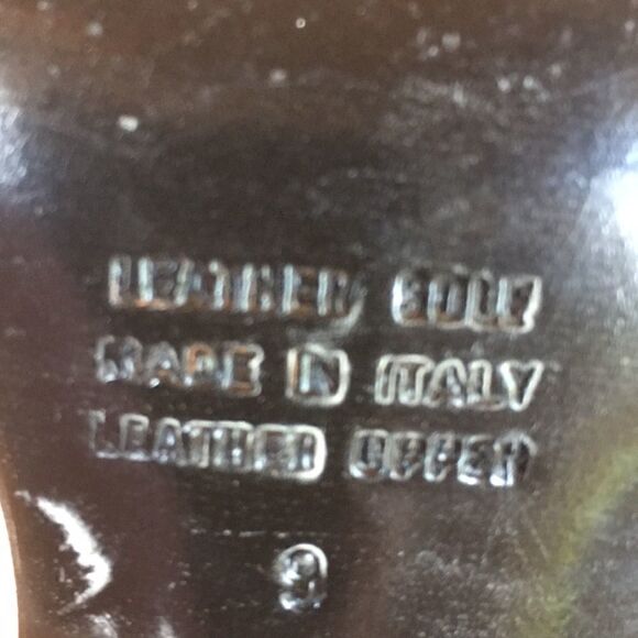 Vintage LEATHER GRUPPO ITALIANO 3” heel shoes Barbiecore blush pink square toe 9 - Picture 6 of 10